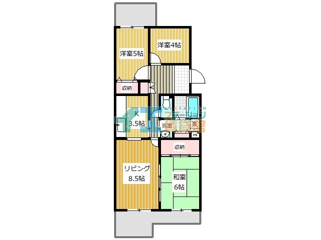 コーポレート東伏見第12号棟 間取り