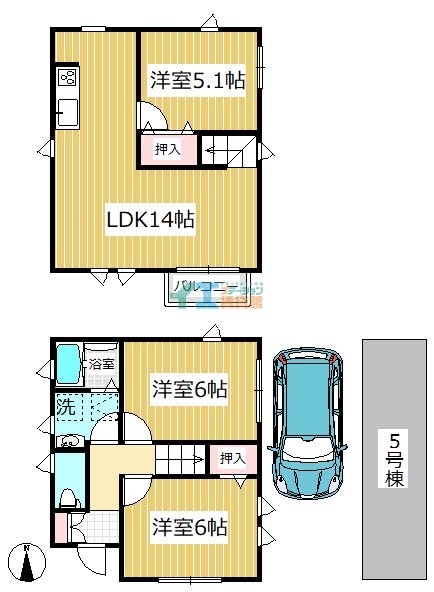 プライムアセット西東京富士町4号棟 間取り